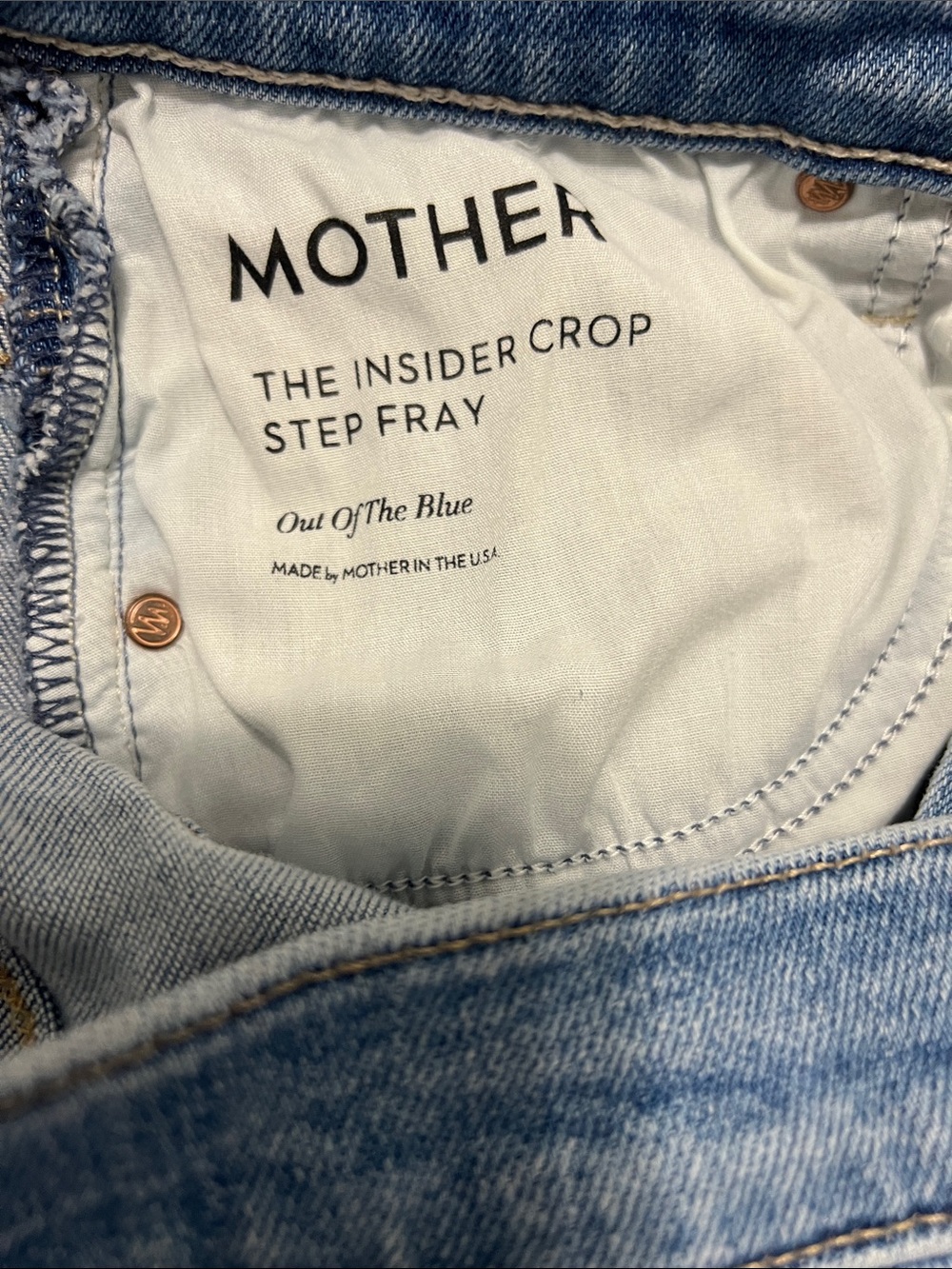 MOTHER Light Blue Straight-Leg Jeans - Picture 5 of 5